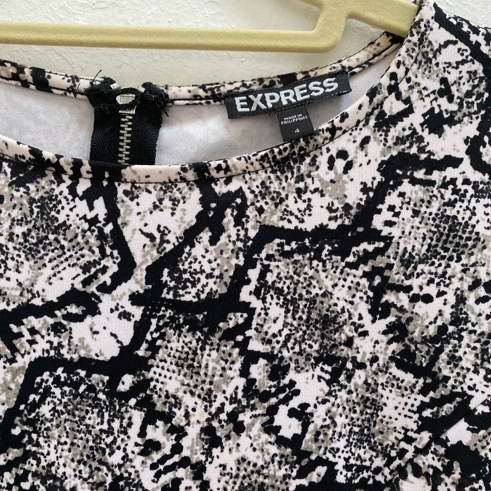 Express- snake skin print dress - Picture 3 of 7